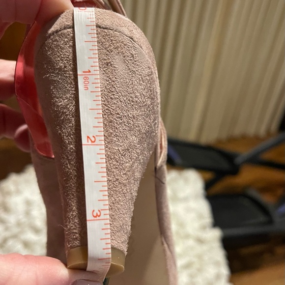 Sasha London camel suede open toe sling backs - Picture 9 of 9